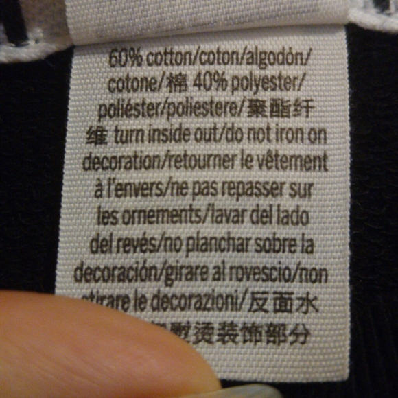 Victoria's Secret PINK black and white spellout sweatshirt size x-small - Picture 4 of 4